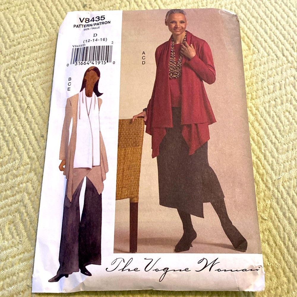 🌸Vogue Pattern Jacket, Top, Skirt and Pants🌸